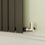 Riace Midnight Black Horizontal Flat Designer Radiator 800x612mm Single Panel 1947 BTU