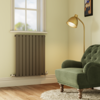 Riace Anthracite Horizontal Flat Designer Radiator 800x612mm Single Panel 1947 BTU