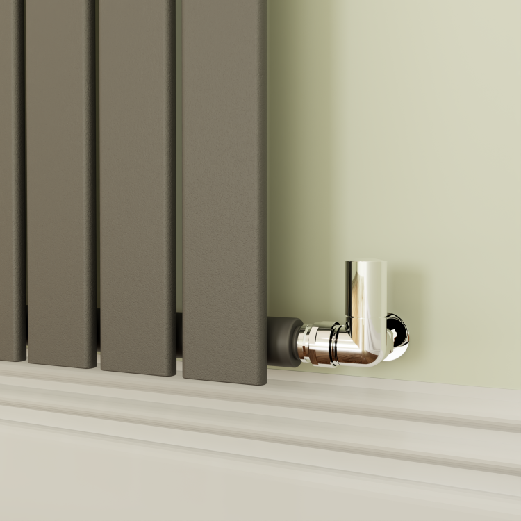 Riace Anthracite Horizontal Flat Designer Radiator 800x612mm Single Panel 1947 BTU