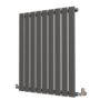 Riace Anthracite Horizontal Flat Designer Radiator 800x612mm Single Panel 1947 BTU
