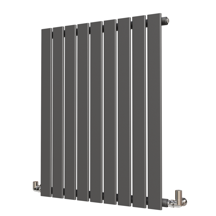 Riace Anthracite Horizontal Flat Designer Radiator 800x612mm Single Panel 1947 BTU
