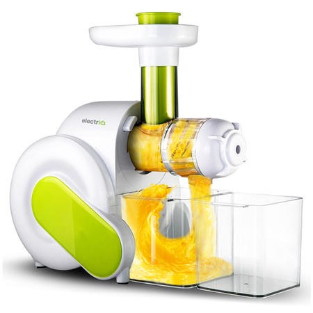 electriQ Horizontal Slow Masticating Cold Press Juicer Machine electriQ