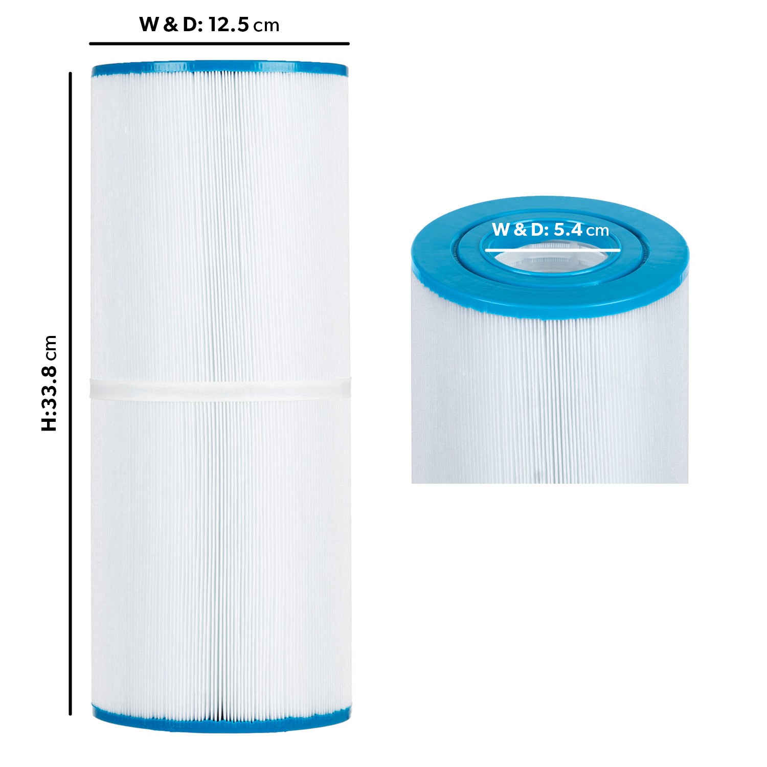 Filterlogic SFL50-5-13OBE - 2 Filtri Acqua Di Ricambio Per Spa, Idromassaggio E Piscina - Compatibile Con Pleatco PRB50-IN, Unicel C-4950, Darlly SC706