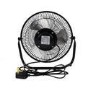 electriQ 9 Inch High Velocity Desk Fan - Black Metal Body