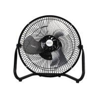 electriQ 9 Inch High Velocity Desk Fan - Black Metal Body