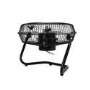 electriQ 9 Inch High Velocity Desk Fan - Black Metal Body