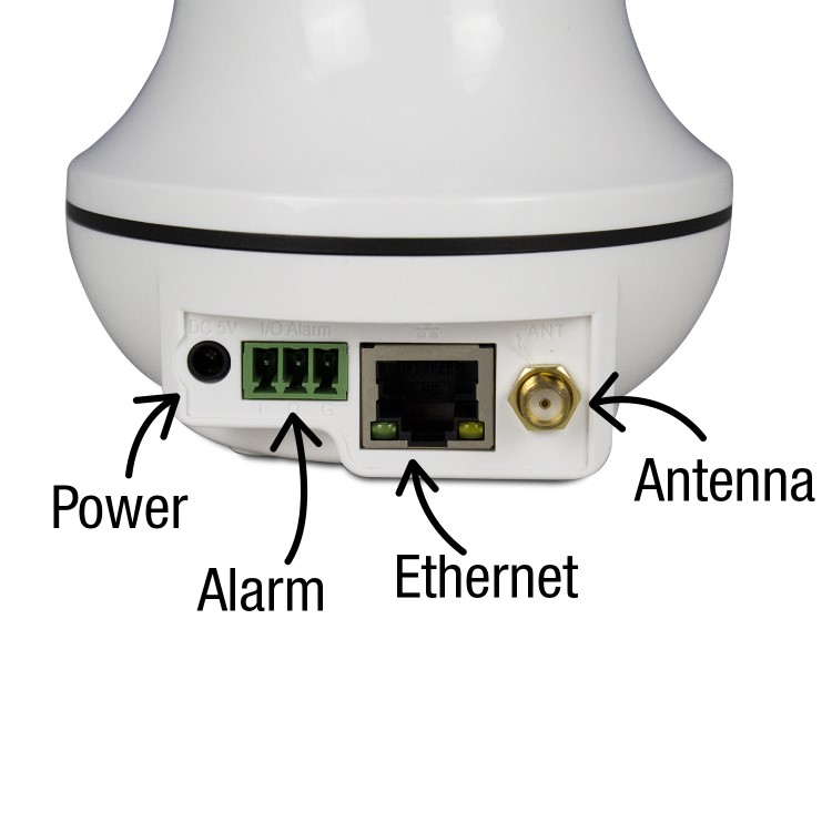 electriQ HD 1080p Wifi Pet & Baby Monitoring Pan Tilit Zoom Camera with 2-way Audio & dedicated App