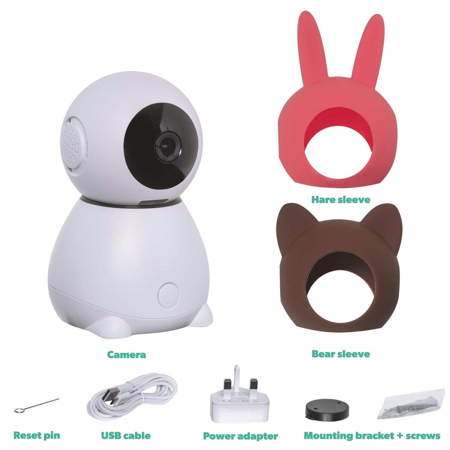 WiFi Smart 1080p HD Pet Camera with Infrared Night Vision Wide Viewing ...