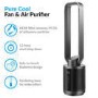Quiet Dual HEPA Air Purifier and Pure Cool DC Fan with Remote Control for rooms up to 35 sqm - Black