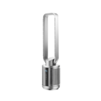 GRADE A1 - 38 inch Quiet Pure Cool Bladeless HEPA Purifying Tower Fan with Remote Control Timer and Oscillation - Silver