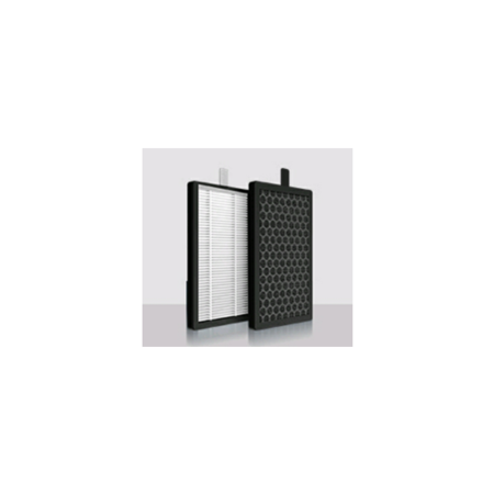 GRADE A1 - 38 inch Quiet Pure Cool Bladeless HEPA Purifying Tower Fan with Remote Control Timer and Oscillation - Silver