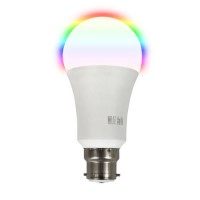 GRADE A1 - electriQ dimmable colour Smart Wifi Bulb with B22 bayonet ending - Alexa & Google Home compatible