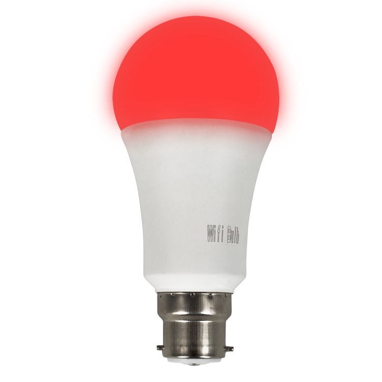 GRADE A1 - electriQ dimmable colour Smart Wifi Bulb with B22 bayonet ending - Alexa & Google Home compatible