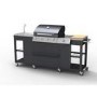 Refurbished Boss Grill Texas Outdoor Kitchen - 4 Burner Gas BBQ Grill with Side Burner - Black