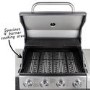 Refurbished Boss Grill Texas Outdoor Kitchen - 4 Burner Gas BBQ Grill with Side Burner - Black