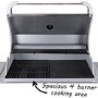 GRADE A2 - The Kentucky Premium 4 Burner Gas BBQ in Silver
