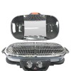 GRADE A2 - Deluxe Portable 18&quot; Grey BBQ With Trolley 