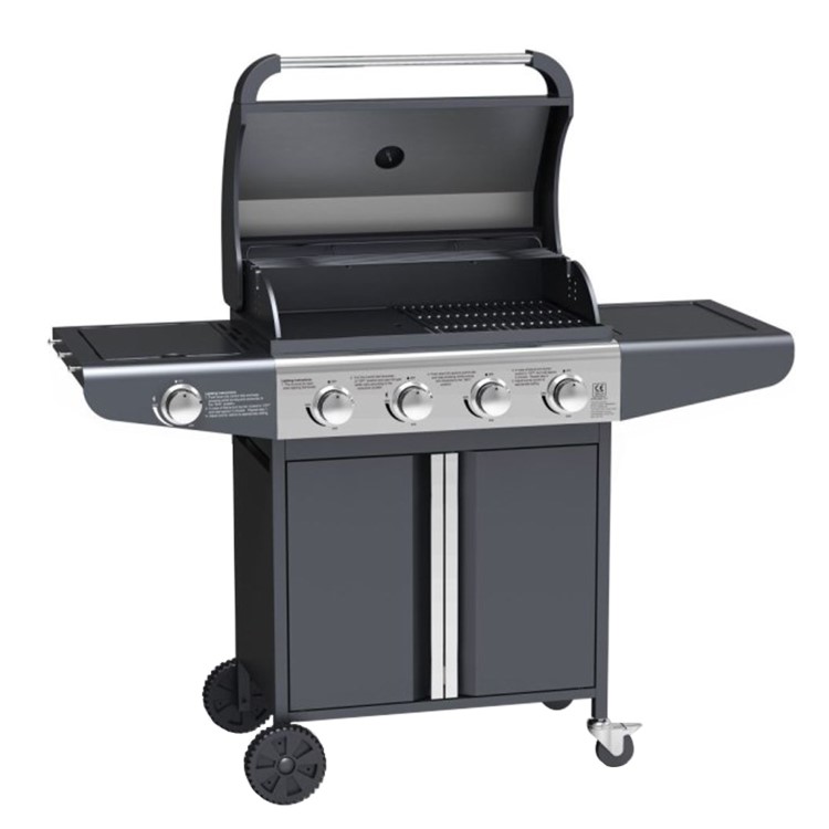 Refurbished Boss Grill Kentucky Premium 4 Burner Gas BBQ Grill - Black
