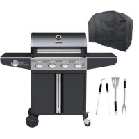 Refurbished Boss Grill Kentucky Premium 4 Burner Gas BBQ Grill - Black