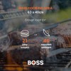 Boss Grill Kentucky Premium - 4 Burner Gas BBQ Grill with Side Burner - Black