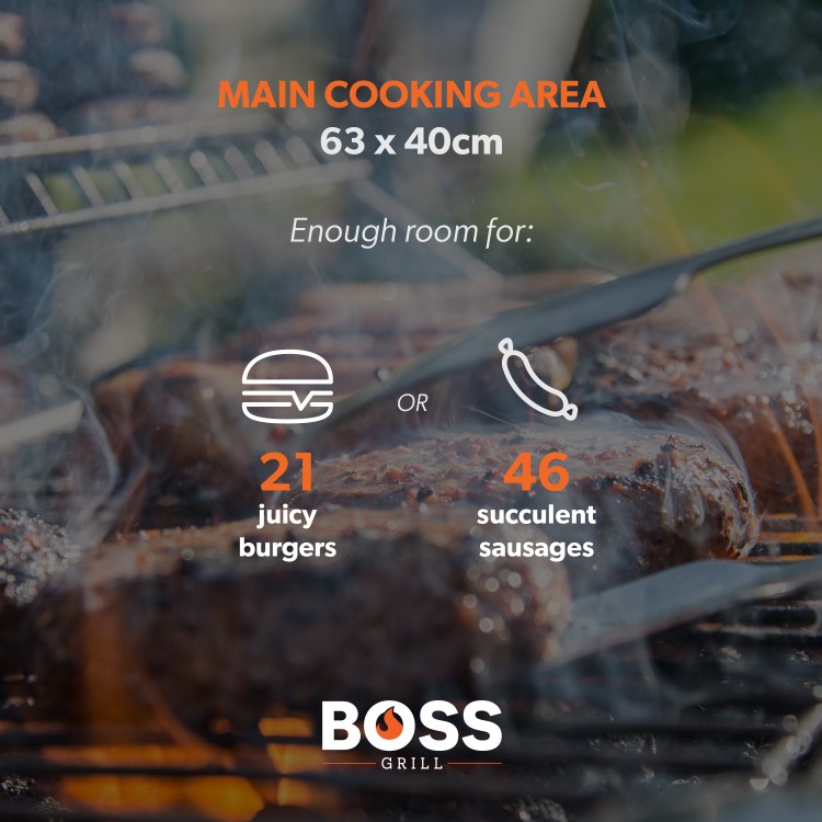 Refurbished Boss Grill Kentucky Premium 4 Burner Gas BBQ Grill - Black