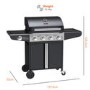 Refurbished Boss Grill Kentucky Premium 4 Burner Gas BBQ Grill - Black