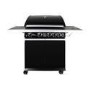 GRADE A3 - The Alabama Elite 4 Burner Black Gas BBQ - Includes BBQ Cover