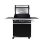 GRADE A3 - The Alabama Elite 4 Burner Black Gas BBQ - Includes BBQ Cover