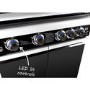 GRADE A3 - The Alabama Elite 4 Burner Black Gas BBQ - Includes BBQ Cover