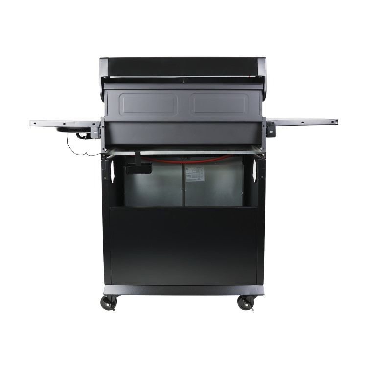Refurbished Boss Grill Alabama Elite - 4 Burner Gas BBQ Grill with Side Burner - Black
