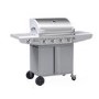 GRADE A2 - The Kentucky Premium 4 Burner Gas BBQ in Silver