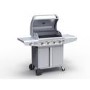 GRADE A2 - The Kentucky Premium 4 Burner Gas BBQ in Silver