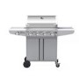 GRADE A2 - The Kentucky Premium 4 Burner Gas BBQ in Silver