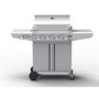 GRADE A2 - The Kentucky Premium 4 Burner Gas BBQ in Silver