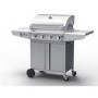 GRADE A2 - The Kentucky Premium 4 Burner Gas BBQ in Silver