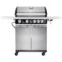 Boss Grill Alabama Elite - 4 Burner Gas BBQ with Side Burner - Stainless Steel 