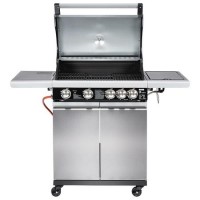 Refurbished electriQ IQBBQ4BSS The Alabama Elite - 4 Burner Gas BBQ - Stainless Steel