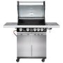 Refurbished electriQ IQBBQ4BSS The Alabama Elite - 4 Burner Gas BBQ - Stainless Steel
