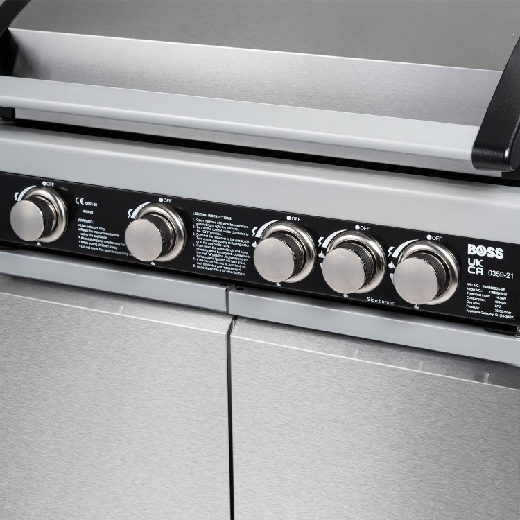 Refurbished electriQ IQBBQ4BSS The Alabama Elite - 4 Burner Gas BBQ - Stainless Steel