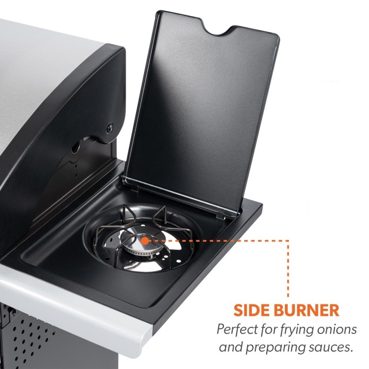Refurbished electriQ IQBBQ4BSS The Alabama Elite - 4 Burner Gas BBQ - Stainless Steel