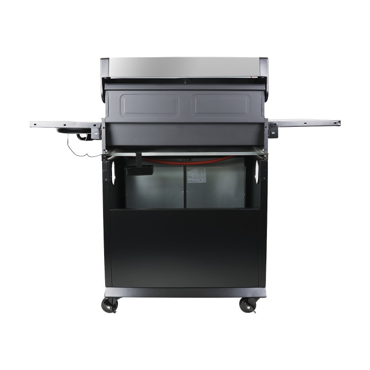 GRADE A2 - The Alabama Elite 4 Burner Gas BBQ in Stainless Steel - Includes BBQ Cover