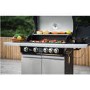 GRADE A2 - The Alabama Elite 4 Burner Gas BBQ in Stainless Steel - Includes BBQ Cover