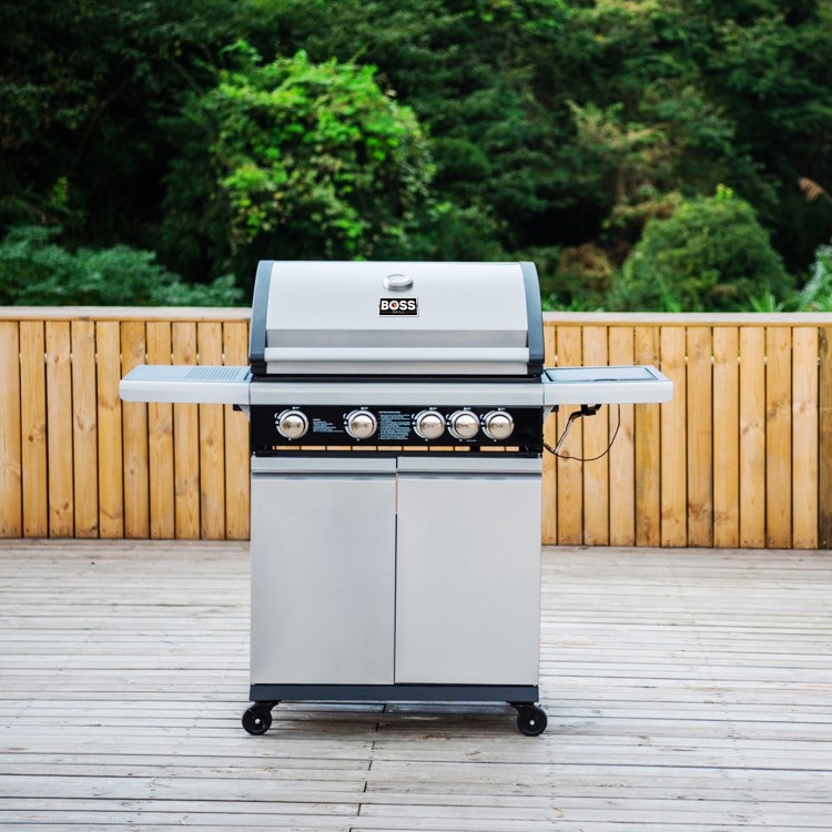Refurbished electriQ IQBBQ4BSS The Alabama Elite - 4 Burner Gas BBQ - Stainless Steel