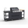 Refurbished Boss Grill Texas Outdoor Kitchen - 4 Burner Gas BBQ Grill with Side Burner - Black