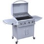 GRADE A3 - The West Virginia Classic 4 + 1 Burner Gas BBQ in Silver. 
