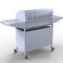 GRADE A3 - The West Virginia Classic 4 + 1 Burner Gas BBQ in Silver. 