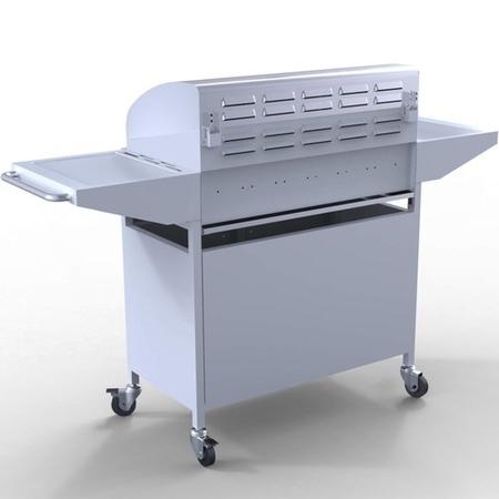 GRADE A3 - The West Virginia Classic 4 + 1 Burner Gas BBQ in Silver. 