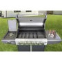 GRADE A3 - The Kentucky Premium 6 Burner Black Gas BBQ with Side Burner - Includes BBQ Cover and Utensil Set