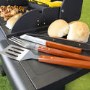 GRADE A3 - The Kentucky Premium 6 Burner Black Gas BBQ with Side Burner - Includes BBQ Cover and Utensil Set