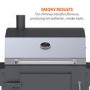 GRADE A2 - The American Tennessee Charcoal Grill BBQ with Chimney Smoker Function